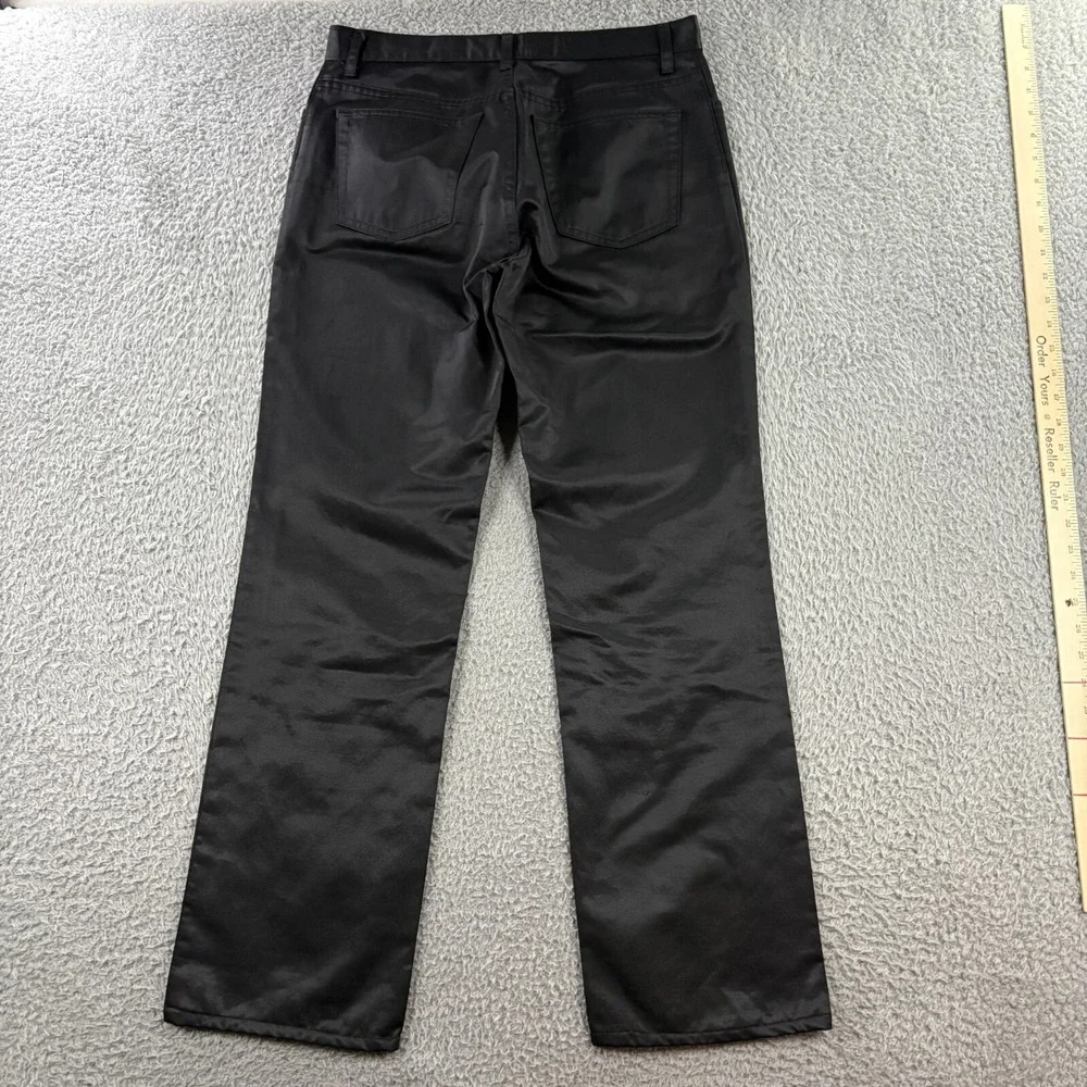 Vintage Y2K Gap Bootcut Pants Womens 8‎ Shiney Glossy 5-Pocket Jeans Moto Biker
